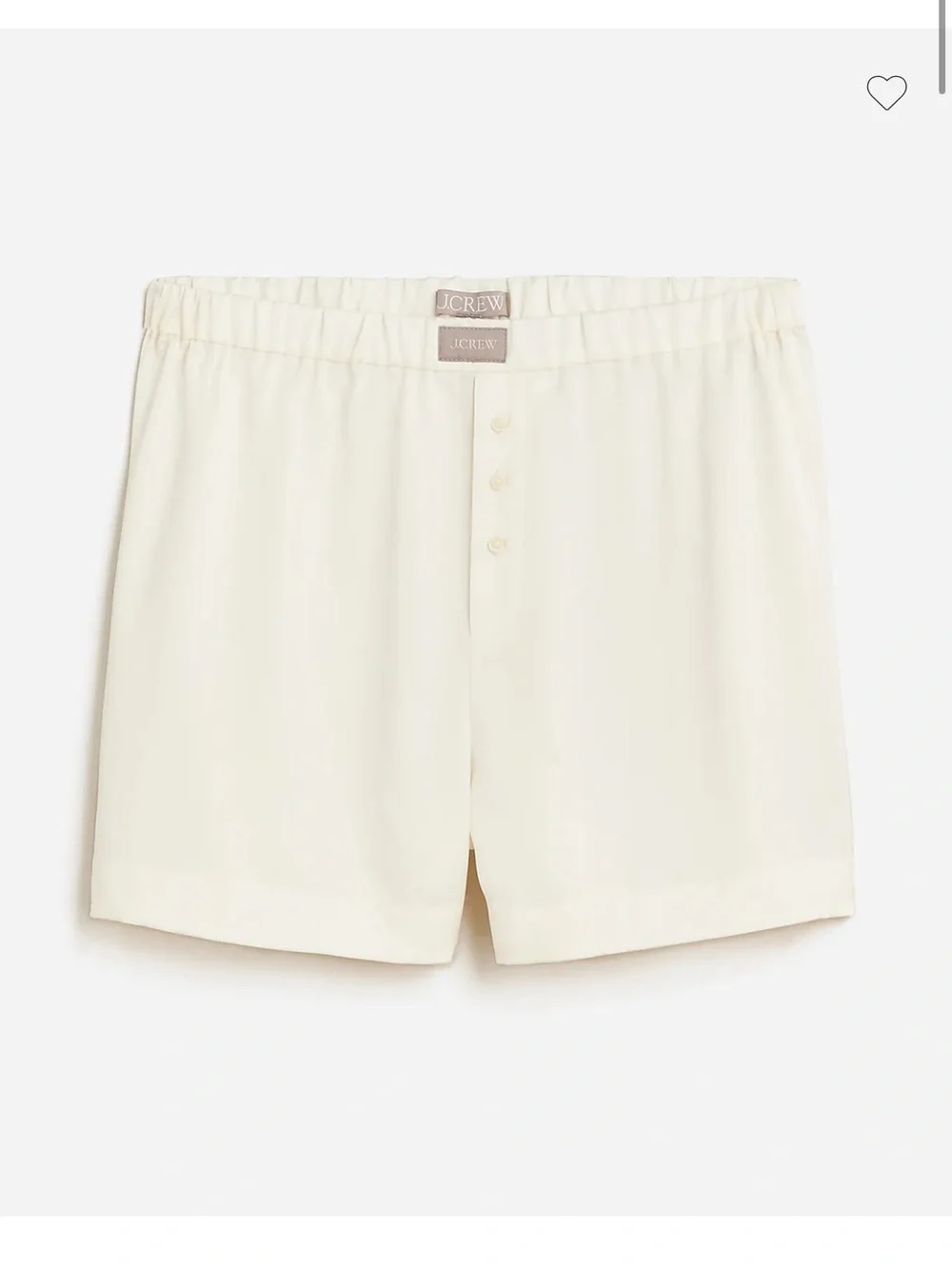 J. Crew Satin Boxer Shorts (Women)